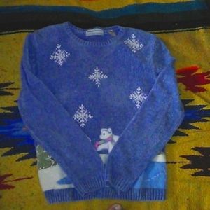 Vintage Alfred Dunner Christmas Holiday Sweater Size PS petite